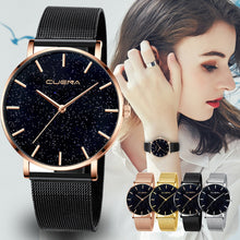 Load image into Gallery viewer, Ladies Watch Starry Sky Diamond Dial Women Bracelet Watches