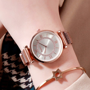 Luxury Rose Gold Bracelet Watch For Women